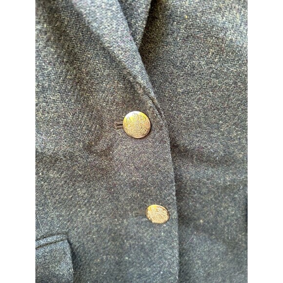 J Crew Schoolboy Blazer Women 4 Green Wool Tweed Herringbone Suit Jacket Officia - Picture 4 of 10